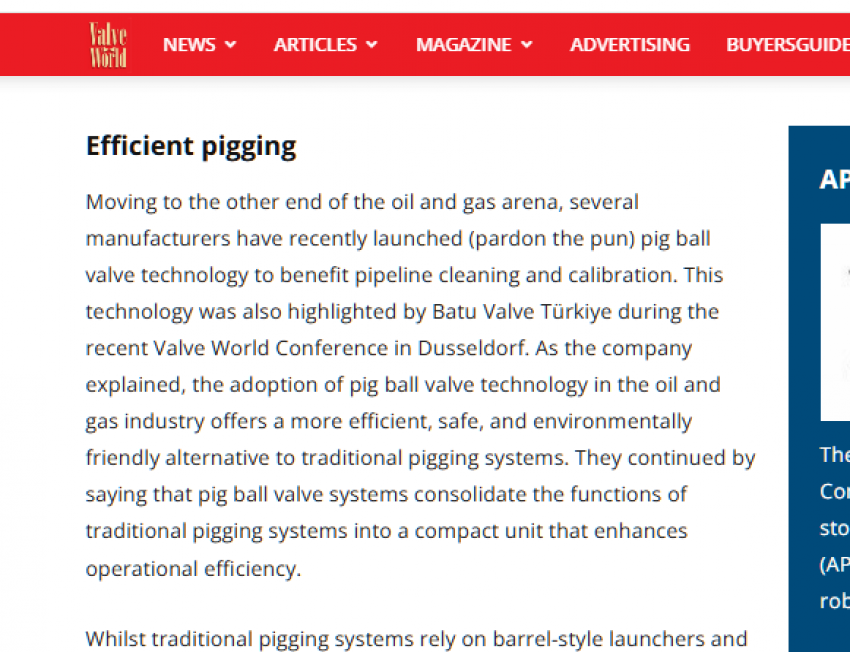 Latest article “enhancing performance in oil & gas: new valve technologies in focus” Latest article “enhancing performance in oil & gas: new valve technologies in focus”