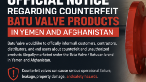 Official notice regarding counterfeit batu valve products in yemen and afghanistan Official notice regarding counterfeit batu valve products in yemen and afghanistan